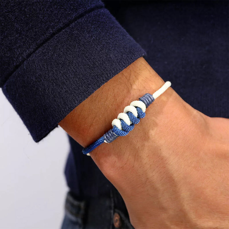 Bracelet tressé en fil milanais
