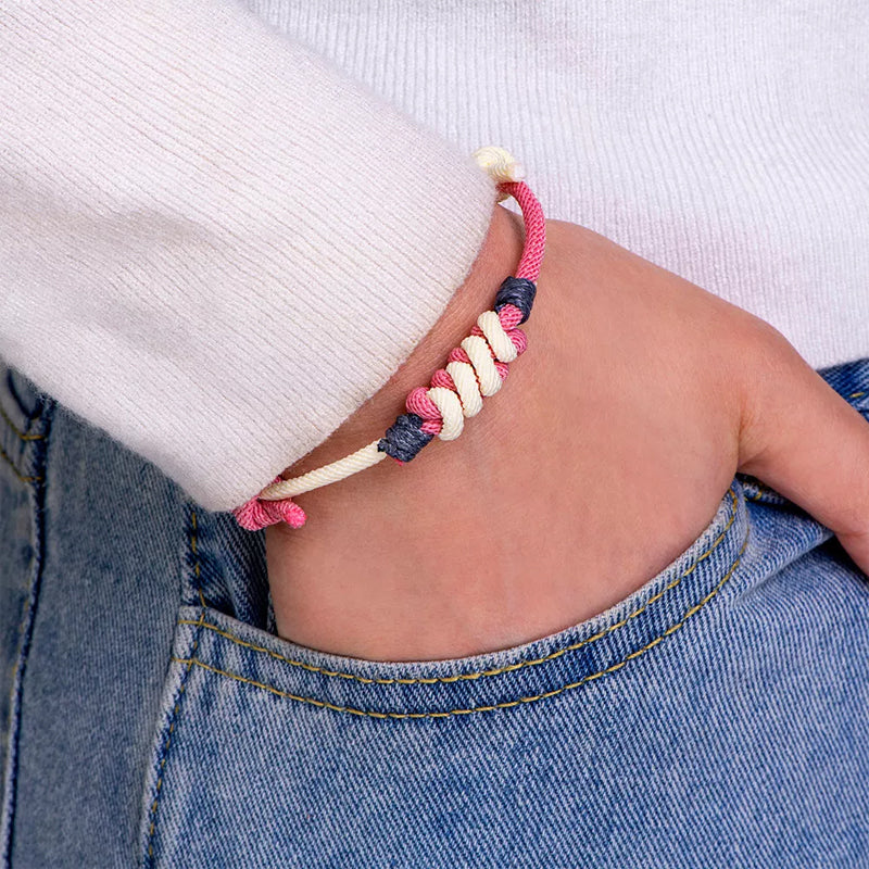 Bracelet tressé en fil milanais