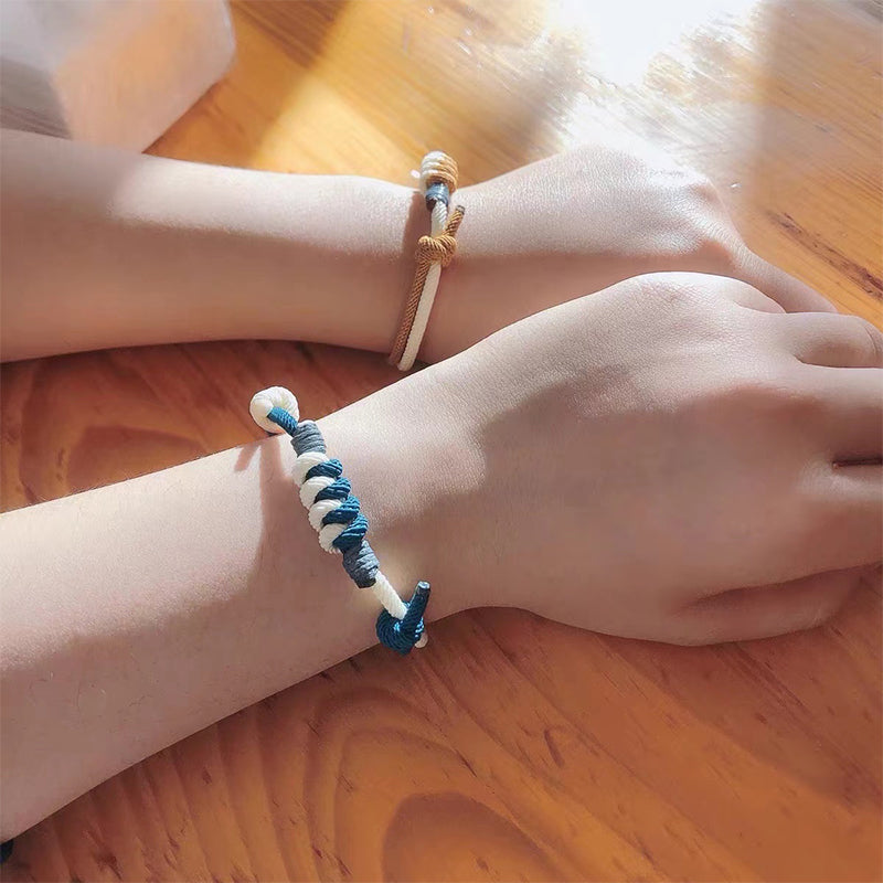 Bracelet tressé en fil milanais
