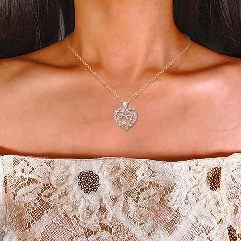 Collier Coeurs Entrelacés