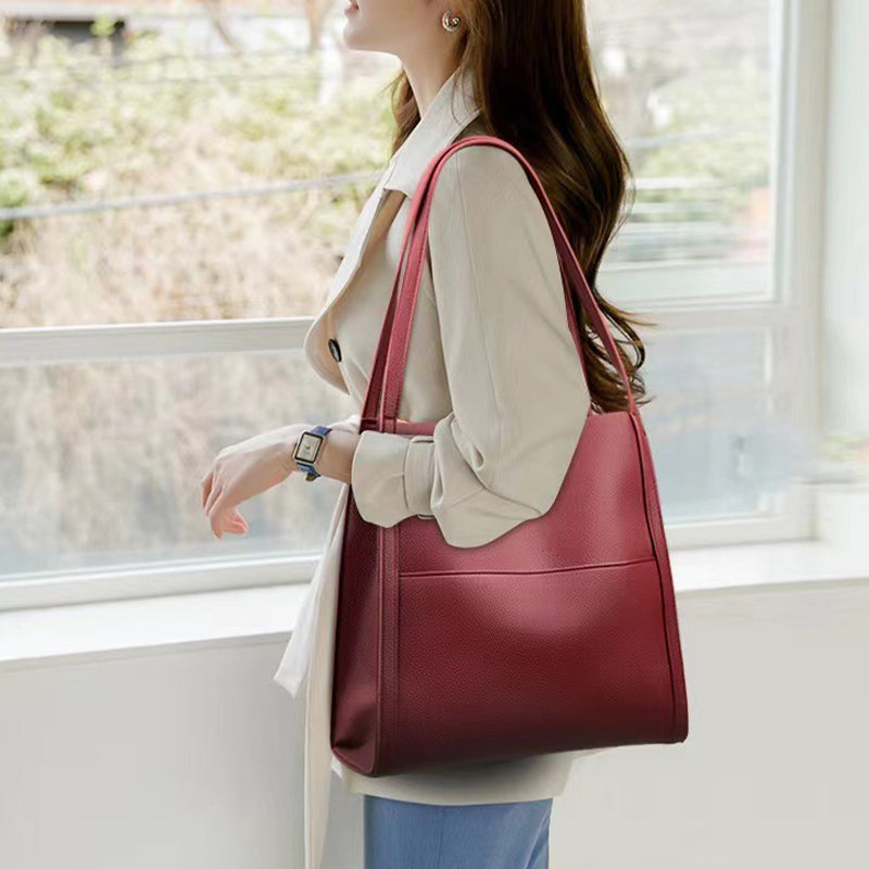Sac à bandoulière simple de couleur unie