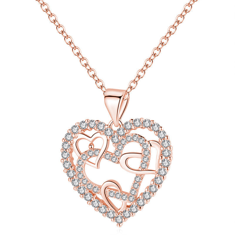 Collier Coeurs Entrelacés