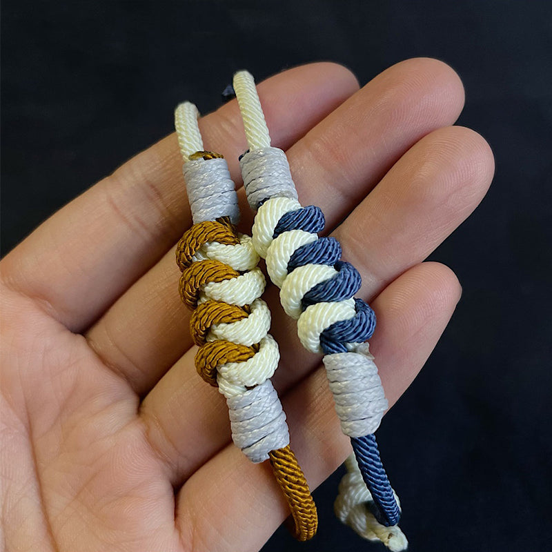 Bracelet tressé en fil milanais