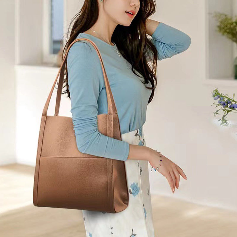 Sac à bandoulière simple de couleur unie