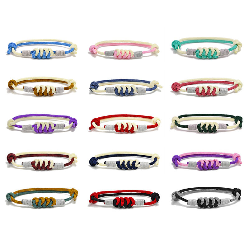 Bracelet tressé en fil milanais