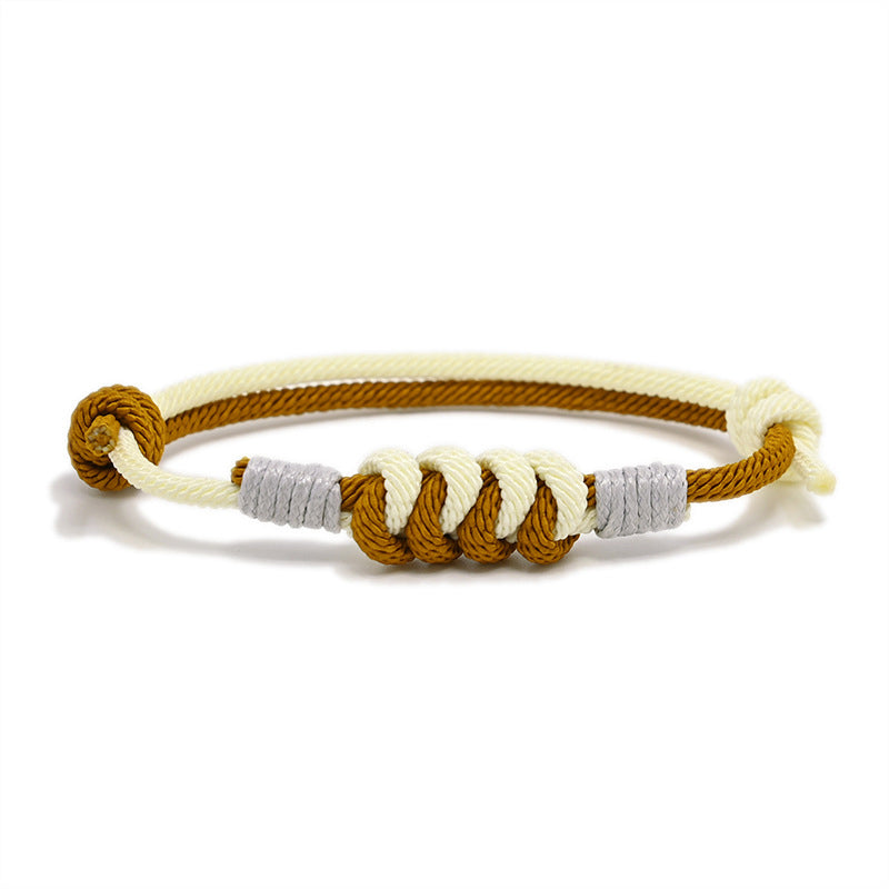 Bracelet tressé en fil milanais
