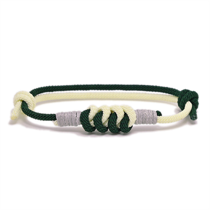 Bracelet tressé en fil milanais