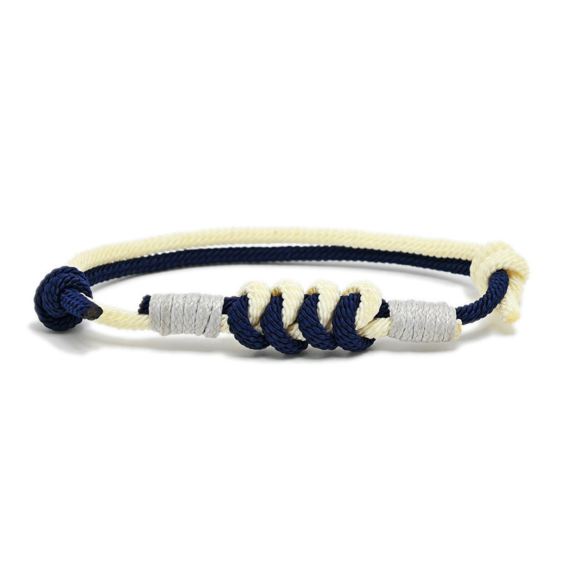 Bracelet tressé en fil milanais