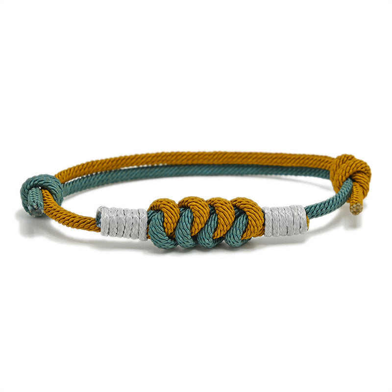 Bracelet tressé en fil milanais