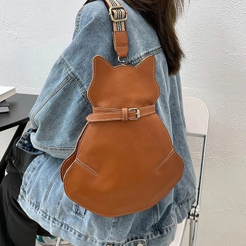 Sac à bandoulière en forme de chat