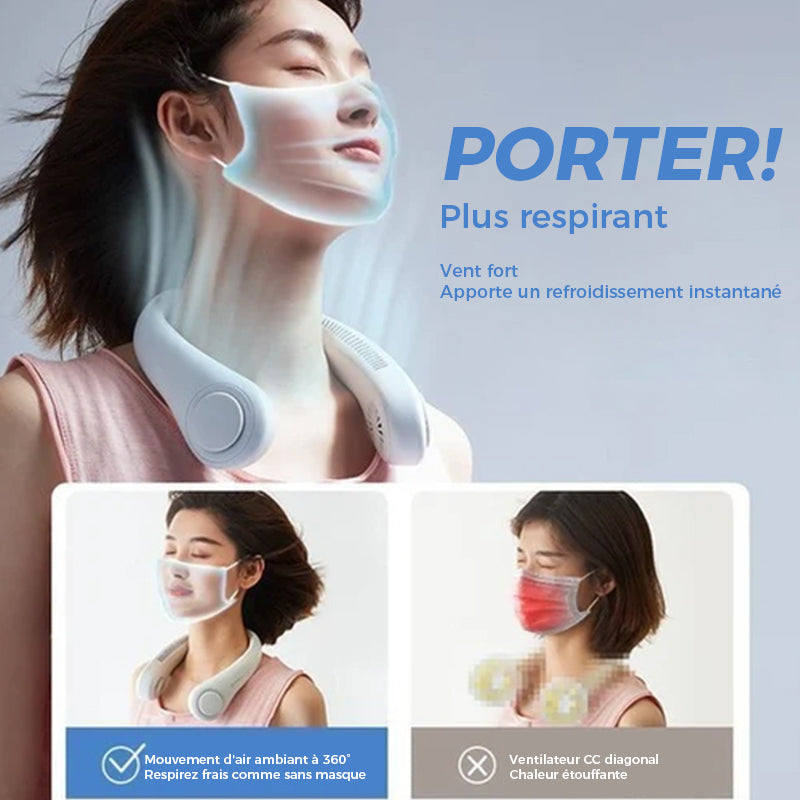 Ventilateur de cou portable