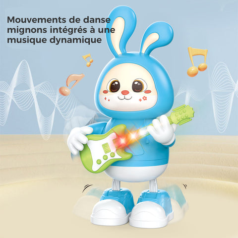 Adorable lapin guitariste jouet