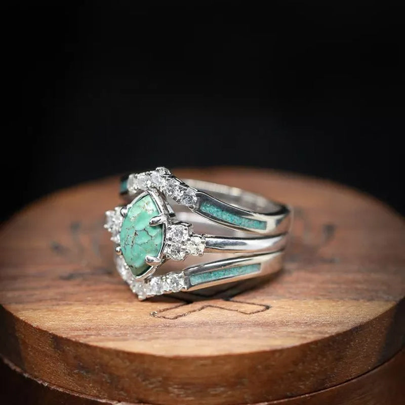 Bague en Turquoise Brillante