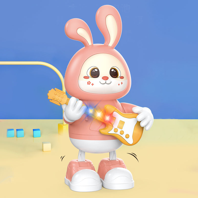 Adorable lapin guitariste jouet