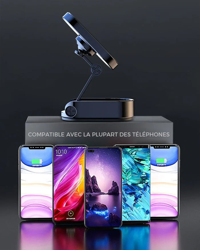Support de téléphone de voiture pliant en métal