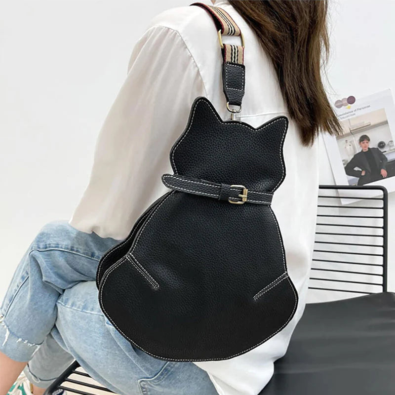 Sac à bandoulière en forme de chat