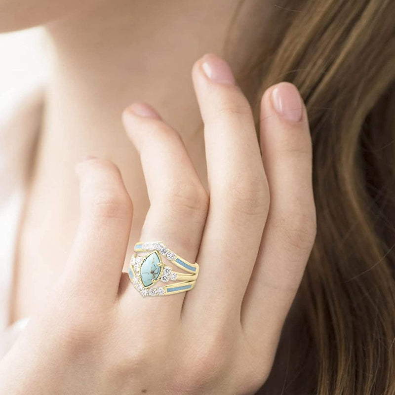 Bague en Turquoise Brillante