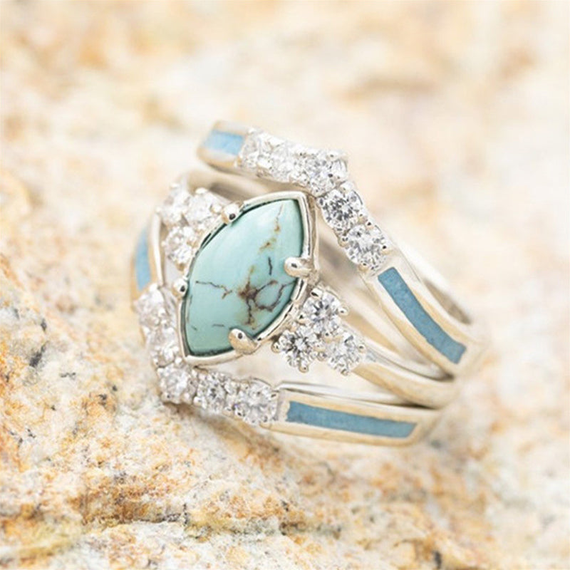 Bague en Turquoise Brillante