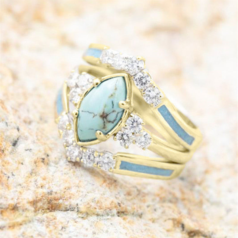Bague en Turquoise Brillante