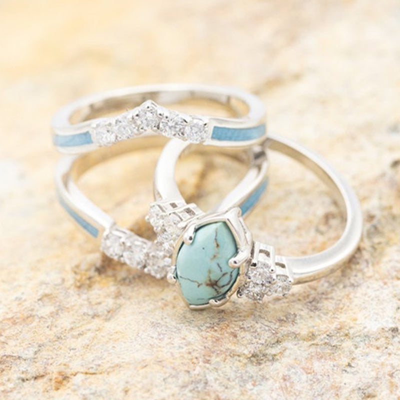 Bague en Turquoise Brillante