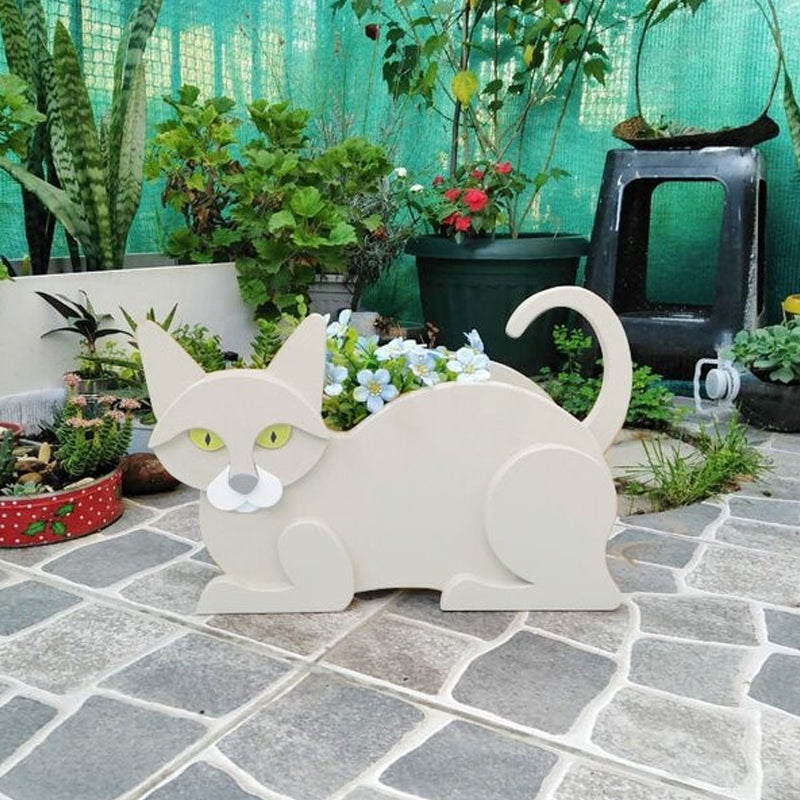 Jardinière en forme de chat