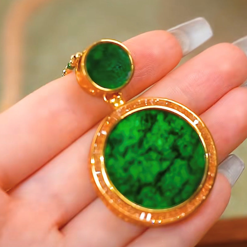 Collier en pierre d'agate disc naturelle