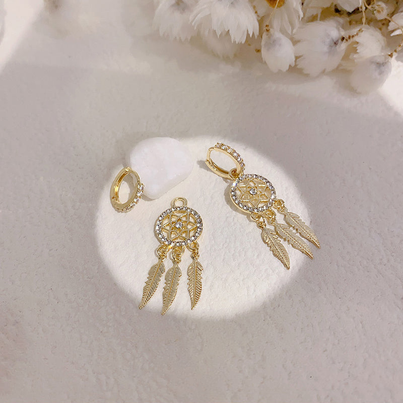 Boucles d'oreilles attrape-rêves tendance