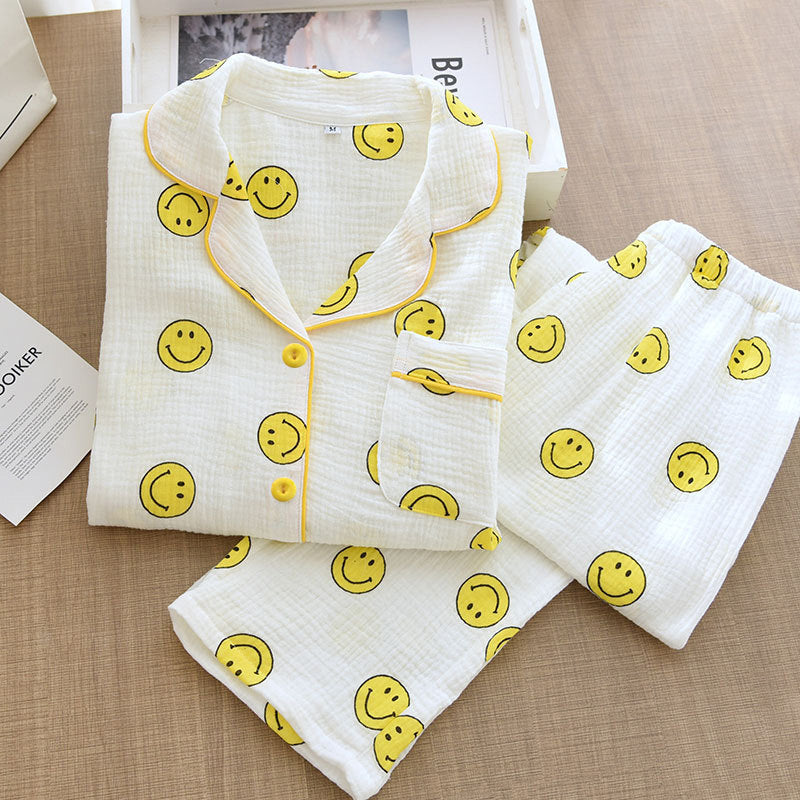 Pyjama Smiley en coton