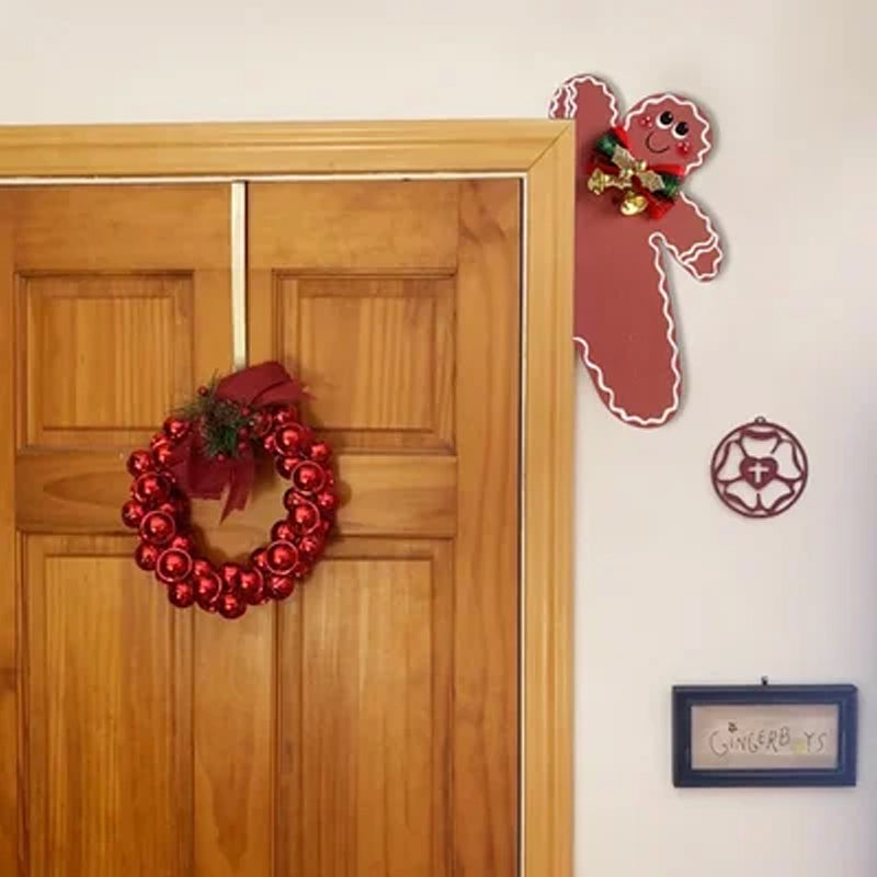 Décoration de cadre de porte bonhomme en pain d'épices
