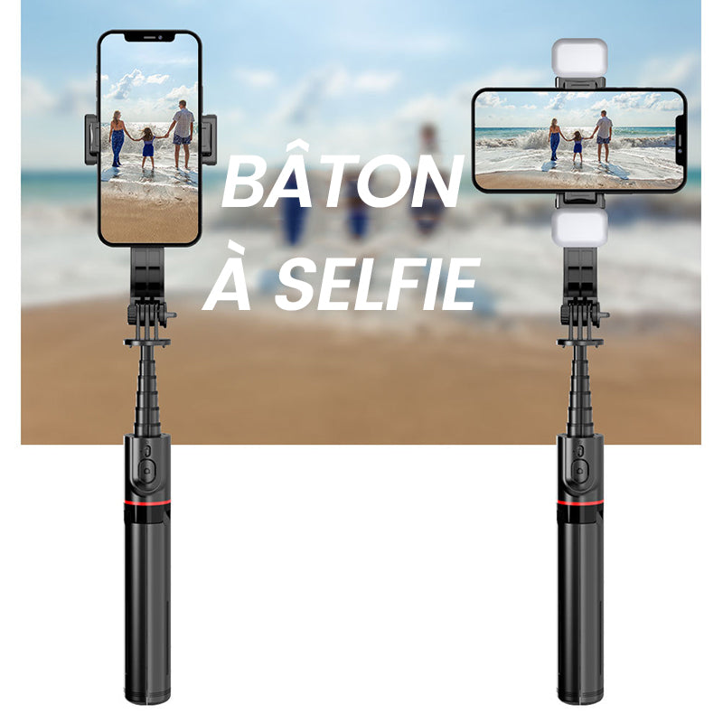 Trépied pliable pour perche à selfie