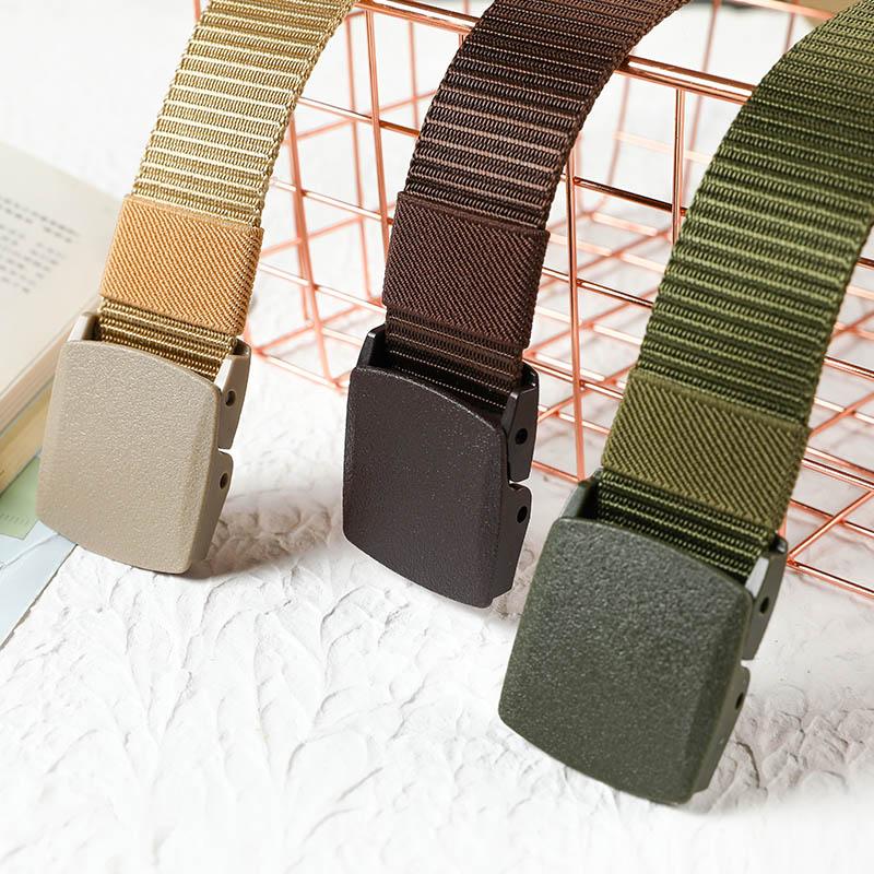 Ceinture en nylon à boucle non magnétique non métallique