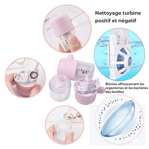 Nettoyant manuel pour lave-lentille de contact