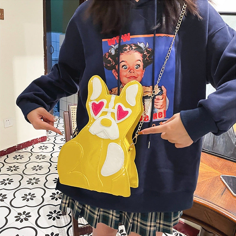 Sac à bandoulière pour chien aimant