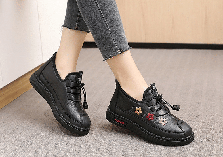 Mocassins chauds doux pour femmes pour personnes âgées