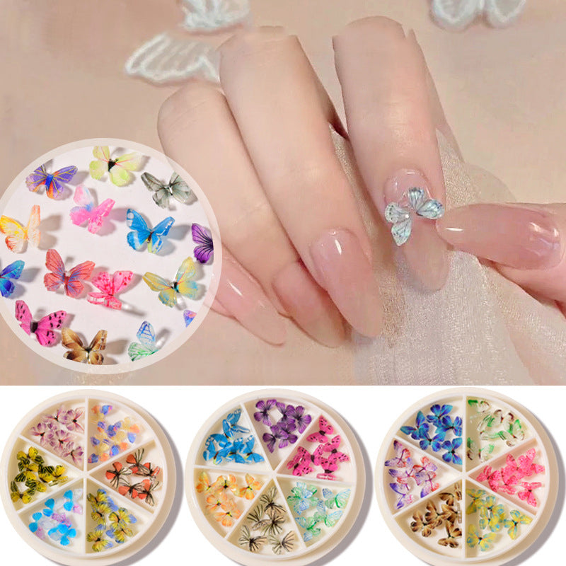 Ornements de papillon d'ongle