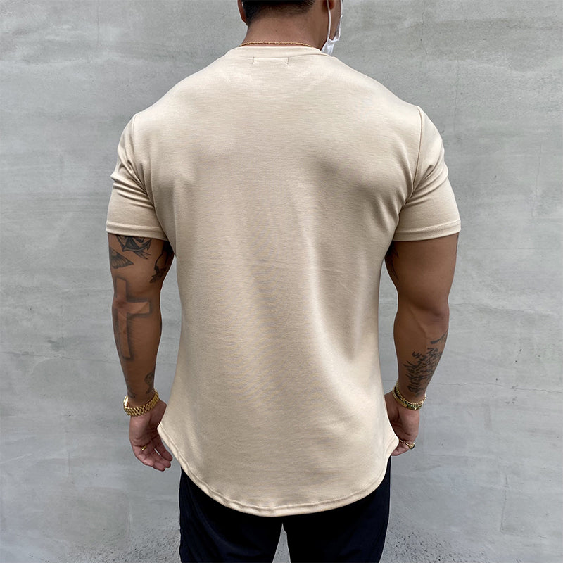T-shirt de sport extensible en pur coton