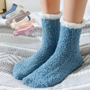 Chaussettes chaudes en laine d'agneau