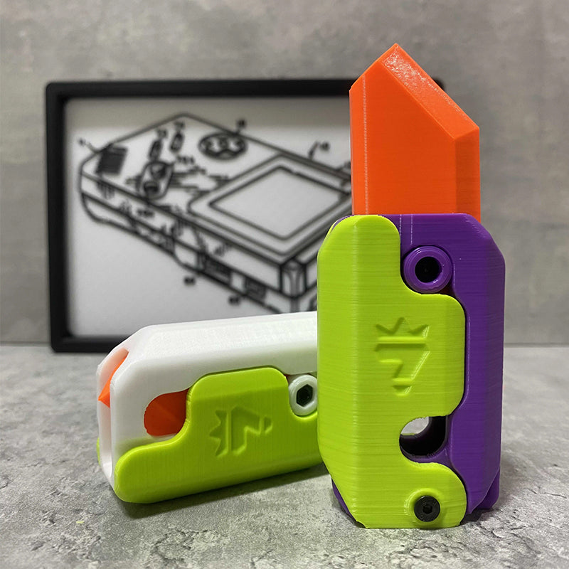 Jouet de décompression de couteau de carotte de gravité 3D