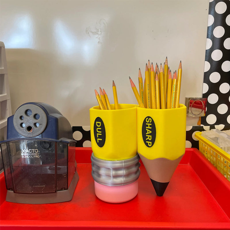 Porte-stylo créatif en forme de crayon