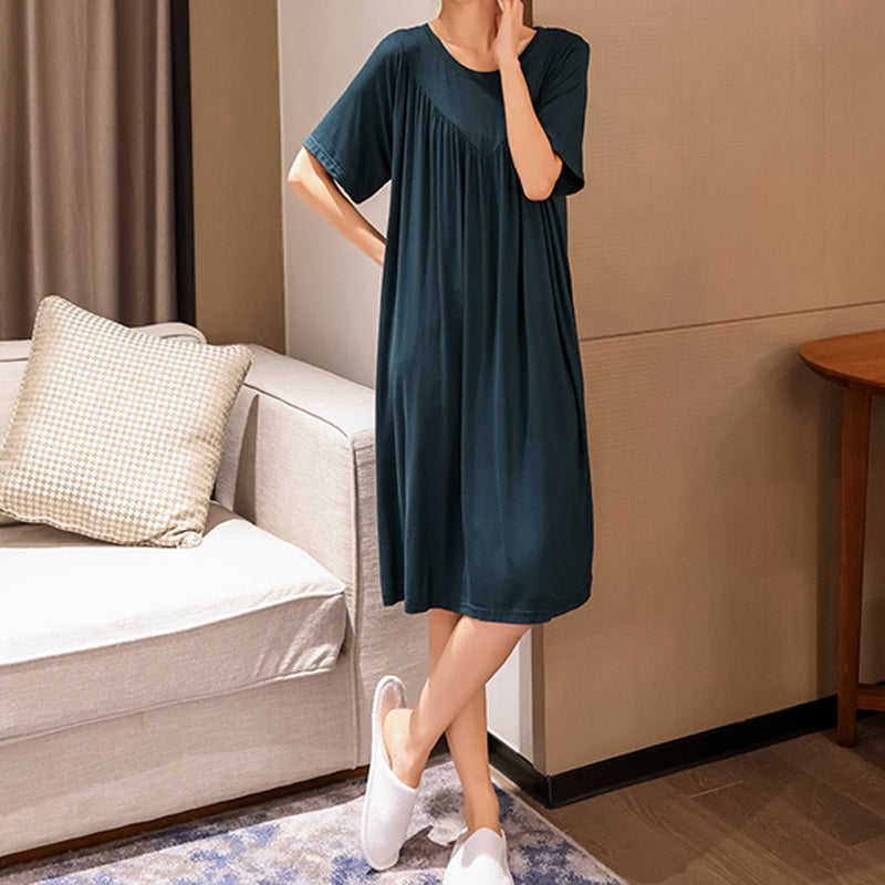 Robe de pyjama ample à manches courtes super douce et confortable