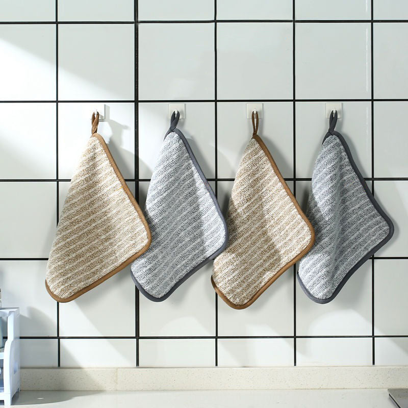 Lingettes nettoyantes réutilisables en fibre de bambou