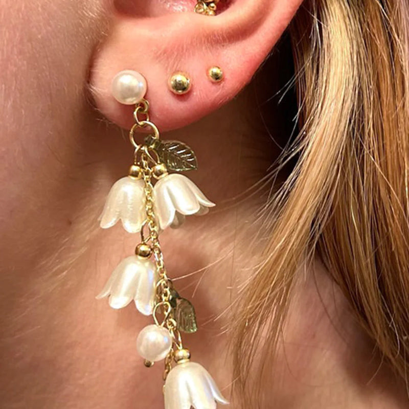 Boucles d'oreilles série tulipe