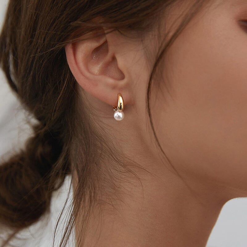 Boucles d'oreilles perle vintage