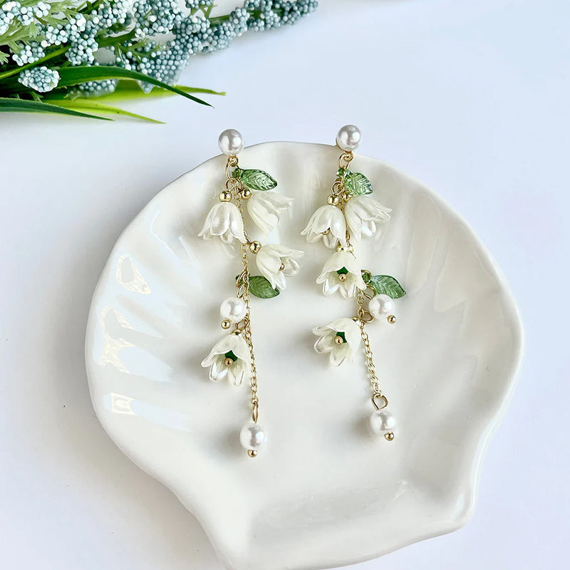 Boucles d'oreilles série tulipe