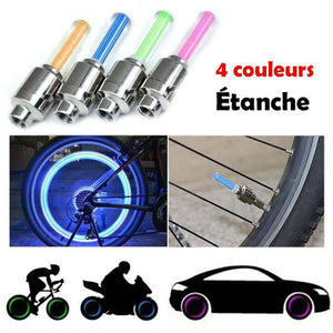 Bouchons de valve LED Premium pour roues (2 pièces)