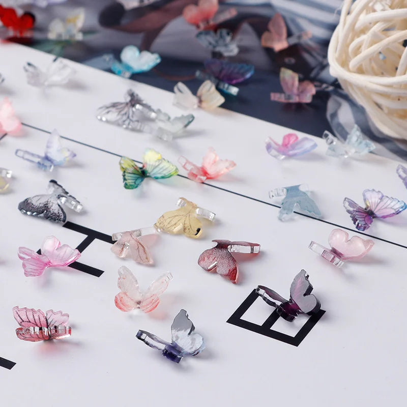 Ornements de papillon d'ongle