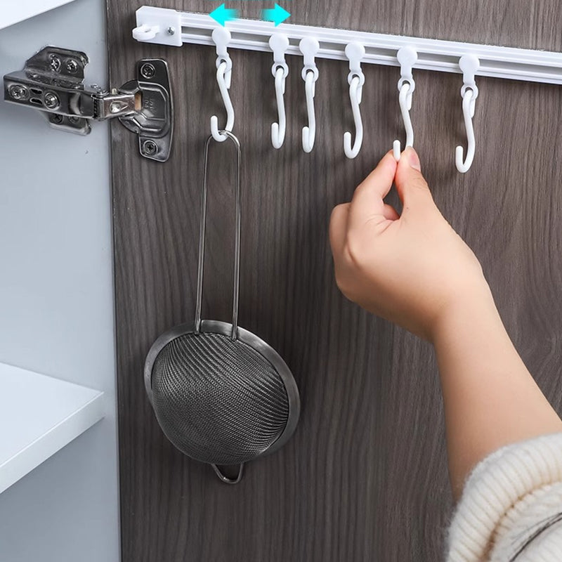 Crochet de rail coulissant multifonctionnel