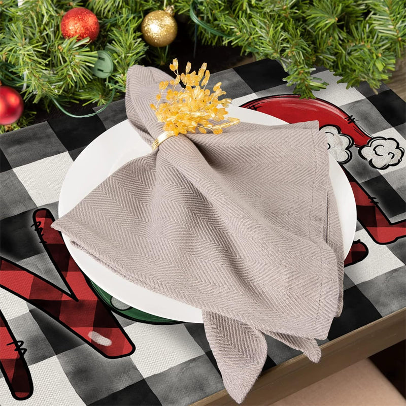 Sets de table Plaid de Noël