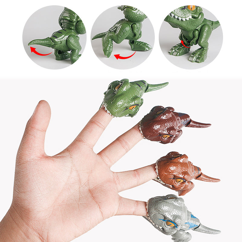 Jouet de dinosaure qui se mord les doigts