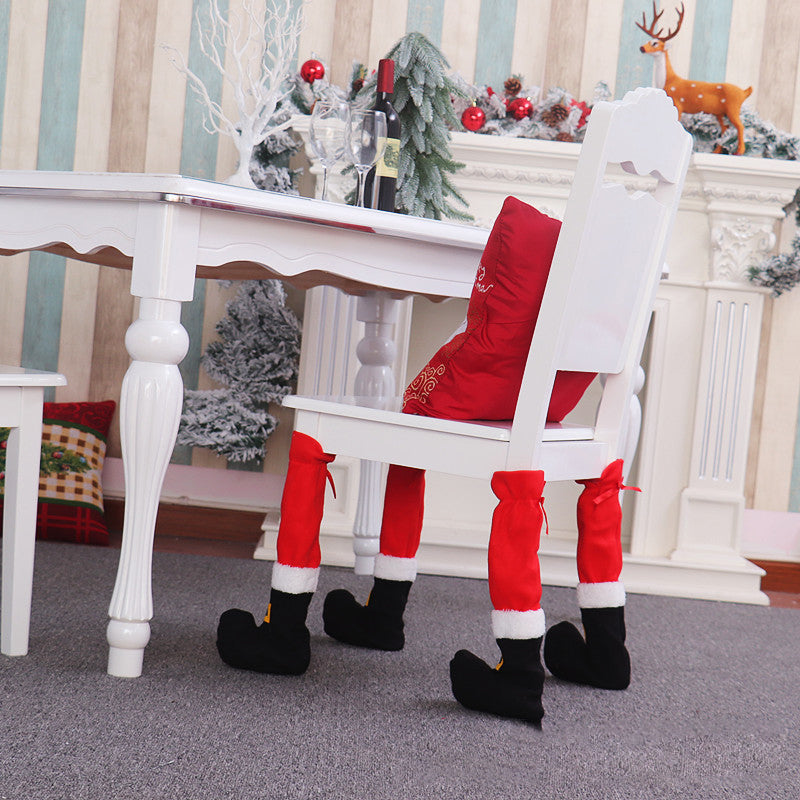 Housses de pieds de chaises de Noël